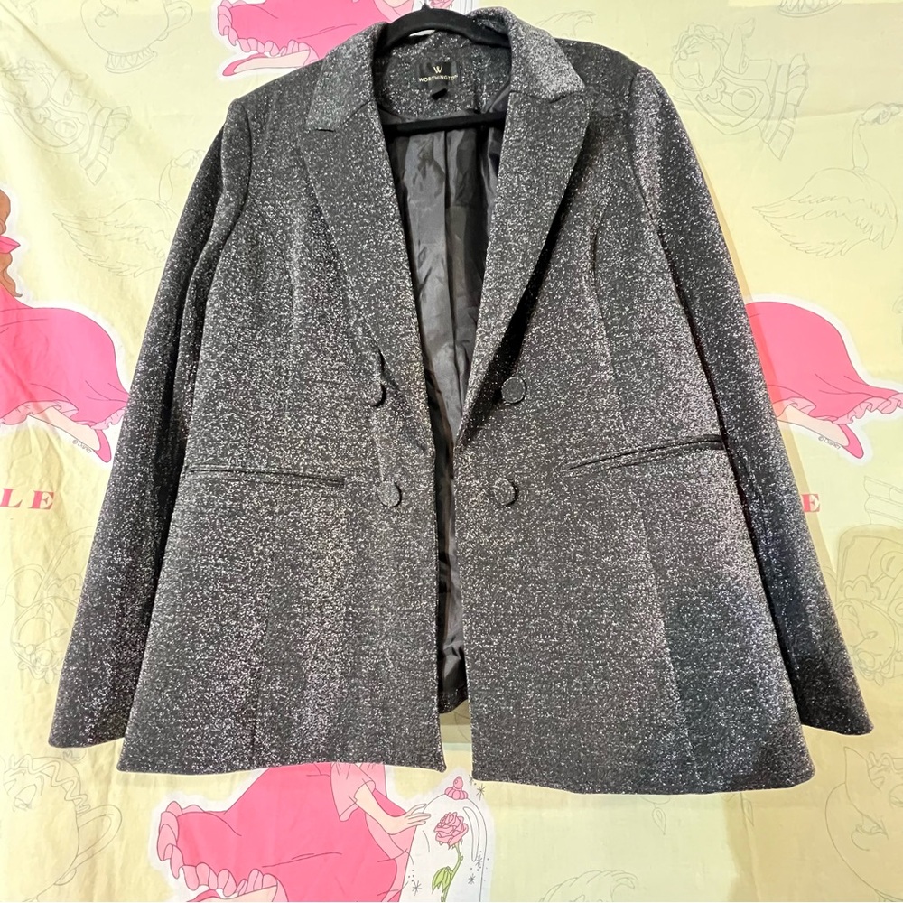 Worthington Sparkly Women’s Blazer - Picture 3 of 12